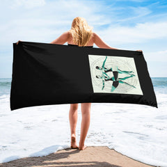 Elegant dance expression towel for women in action