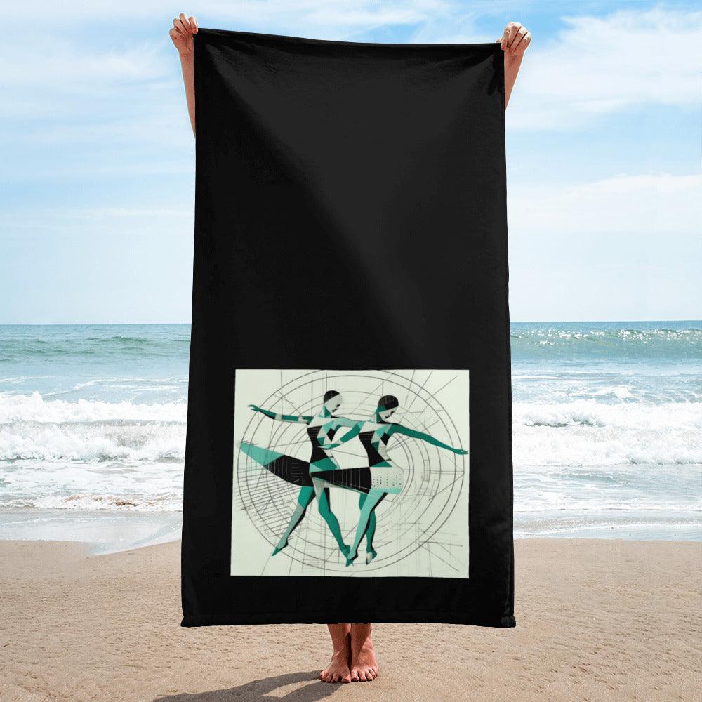 Stylish performance towel designed for female dancers