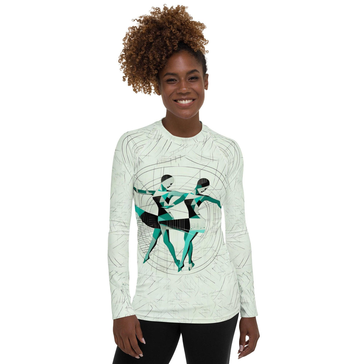 Exquisite Women's Dance Expression Women's Rash Guard - Beyond T-shirts