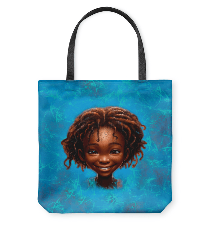 Elegant Fairyland Basketweave Tote Bag with Unique Stare Design.