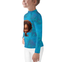 Fairyland's Precious Stars Rash Guard product packaging.