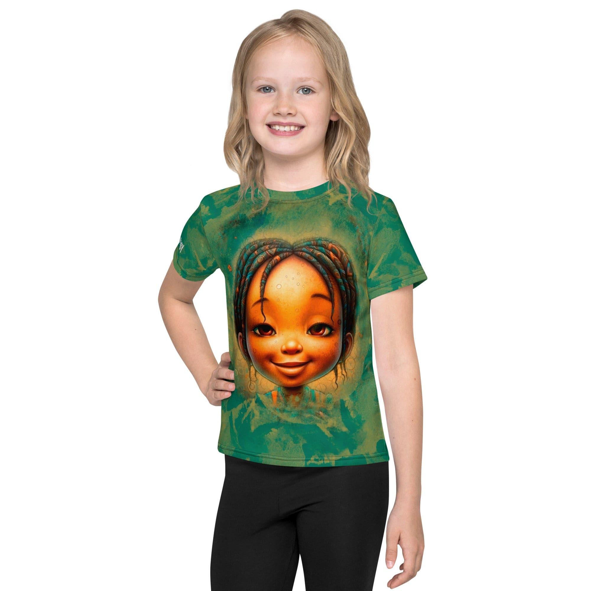 Fantasia's Cherished Glances kids' t-shirt front view.