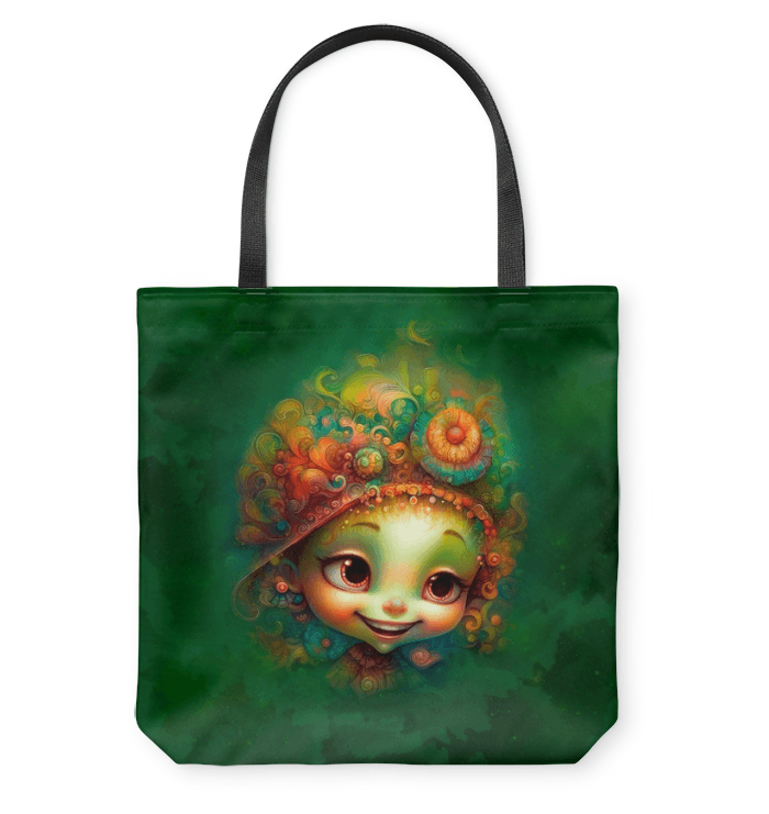 Stylish and practical Fantasia's Dreamy Pupils Tote Bag in natural light.