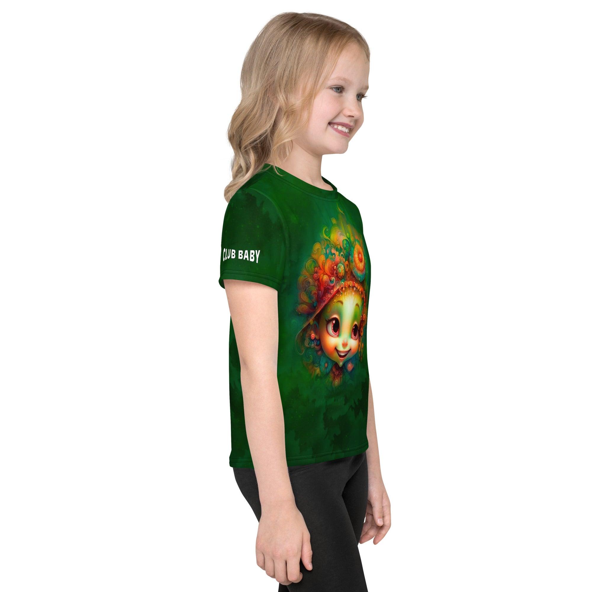 Fantasia's Dreamy Pupils kids' T-shirt for outdoor play.