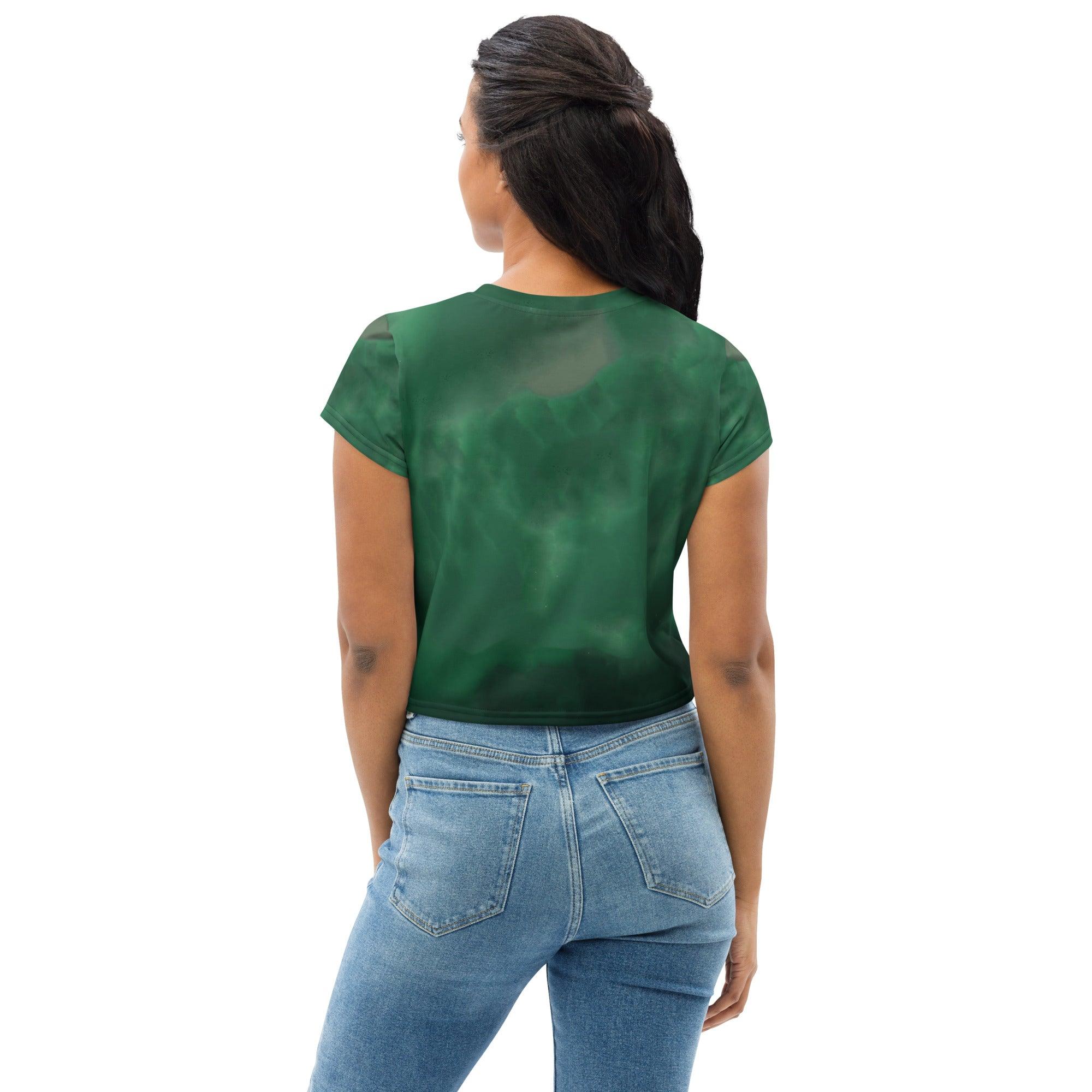 Fantastical Drum All-Over Print Crop Tee - Beyond T-shirts