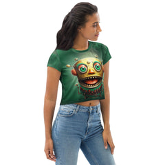 Fantastical Drum All-Over Print Crop Tee - Beyond T-shirts