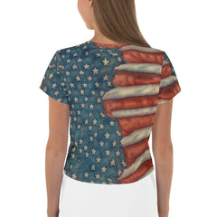 Fantastical Flora All-Over Print Crop Tee - Beyond T-shirts