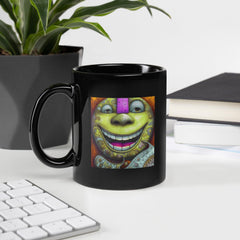 Fantastical Foliage Black Glossy Mug - Beyond T-shirts