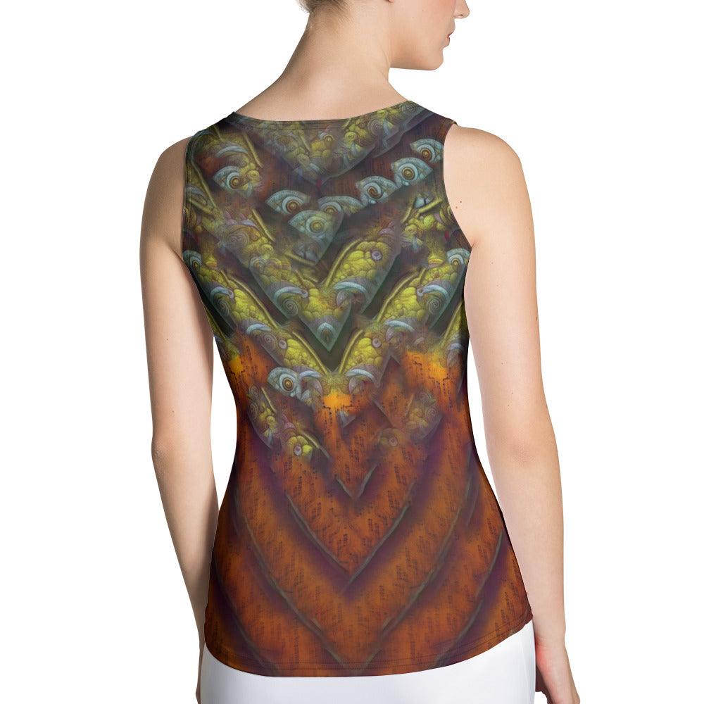 Fantastical Foliage Sublimation Cut & Sew Tank Top - Beyond T-shirts