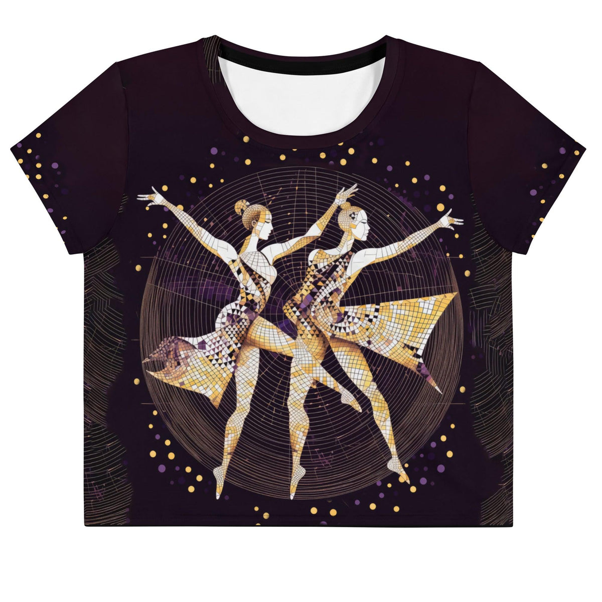 Feminine Magic Of Motion All-Over Print Crop Tee - Beyond T-shirts