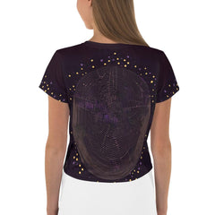 Feminine Magic Of Motion All-Over Print Crop Tee - Beyond T-shirts