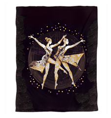 Elegant duvet cover featuring feminine magic of motion design.