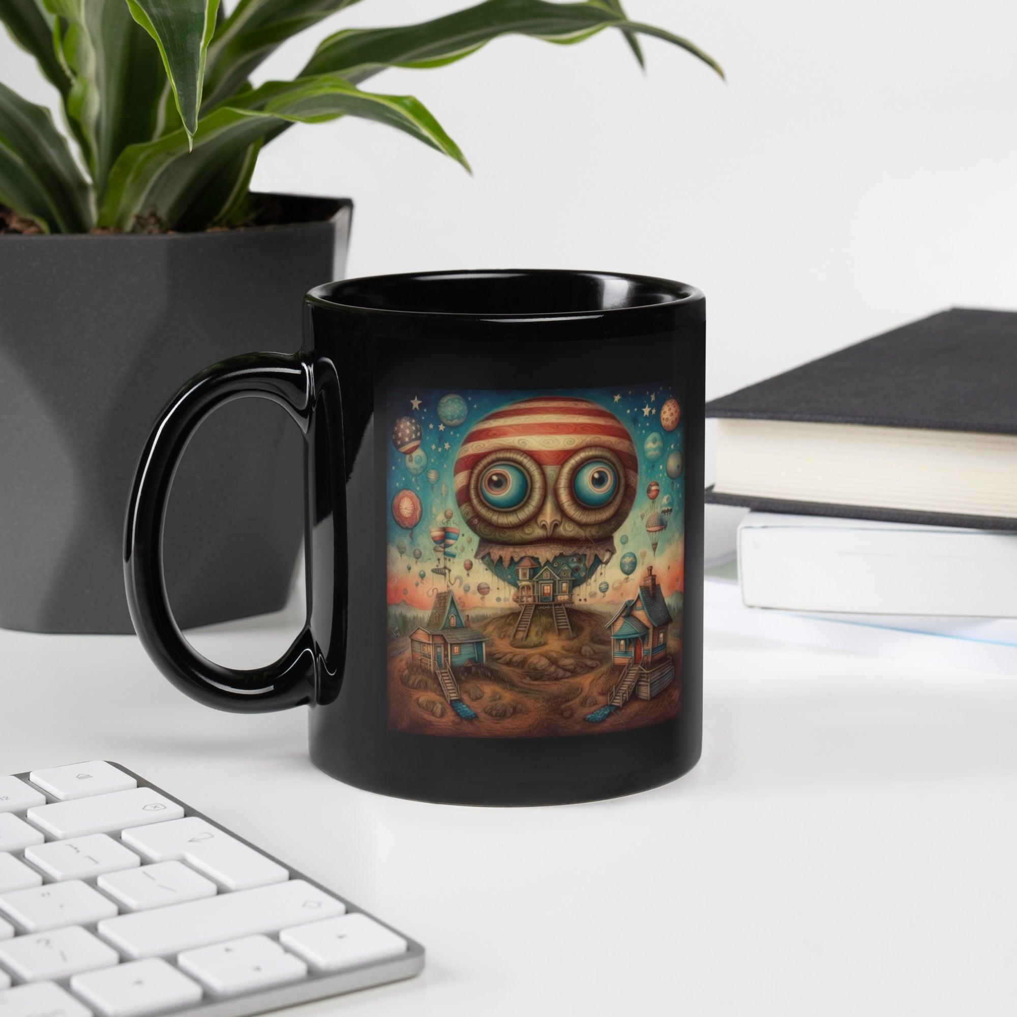 Fierce And Free Black Glossy Mug - Beyond T-shirts