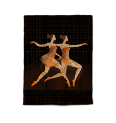 Fierce Feminine Dance Attire themed twin-size comforter, vibrant and empowering design.