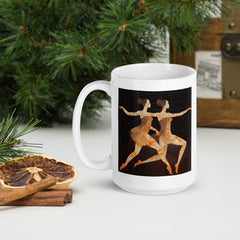 Fierce Feminine dance print on a high-quality glossy mug.