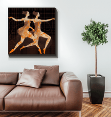 Fierce Feminine Dance Attire Wrapped Canvas - Beyond T-shirts