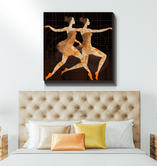 Fierce Feminine Dance Attire Wrapped Canvas - Beyond T-shirts