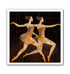 Fierce Feminine Dance Attire Wrapped Canvas - Beyond T-shirts