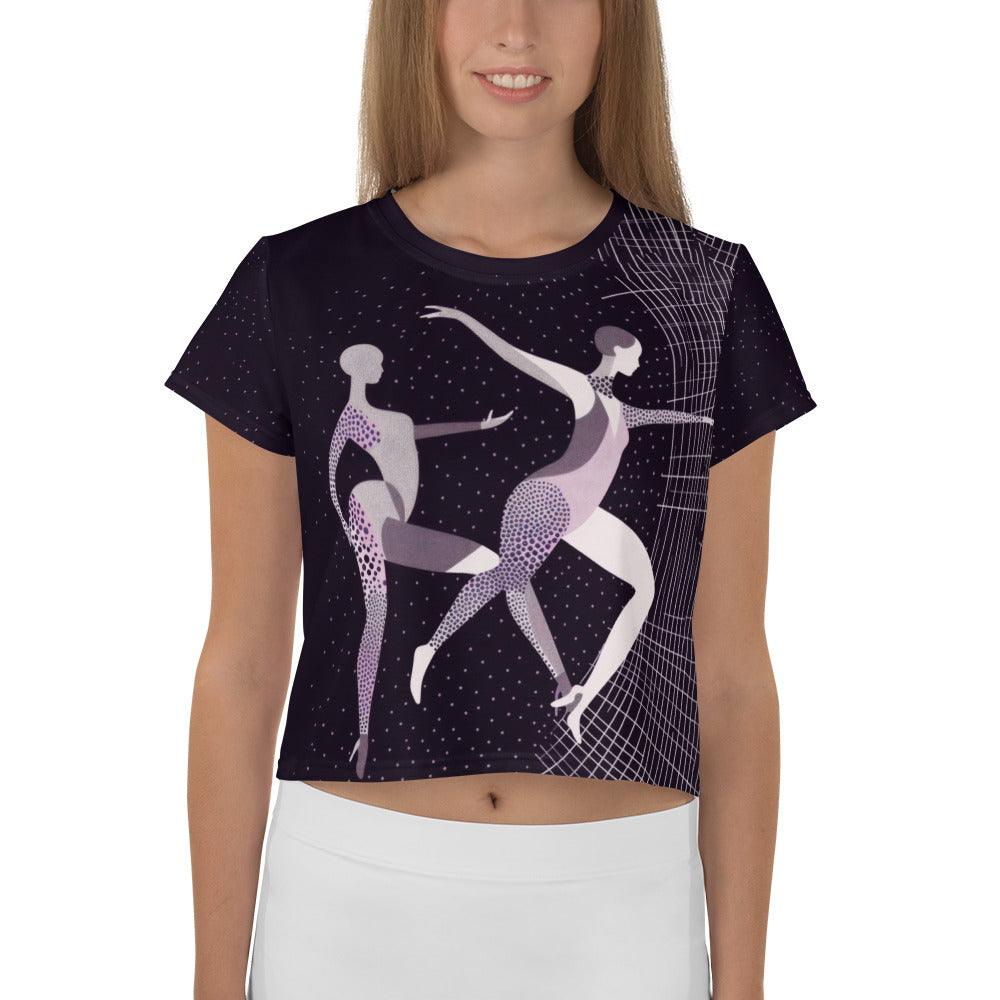 Fierce Feminine Dance Moves All-Over Print Crop Tee - Beyond T-shirts