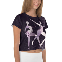 Fierce Feminine Dance Moves All-Over Print Crop Tee - Beyond T-shirts