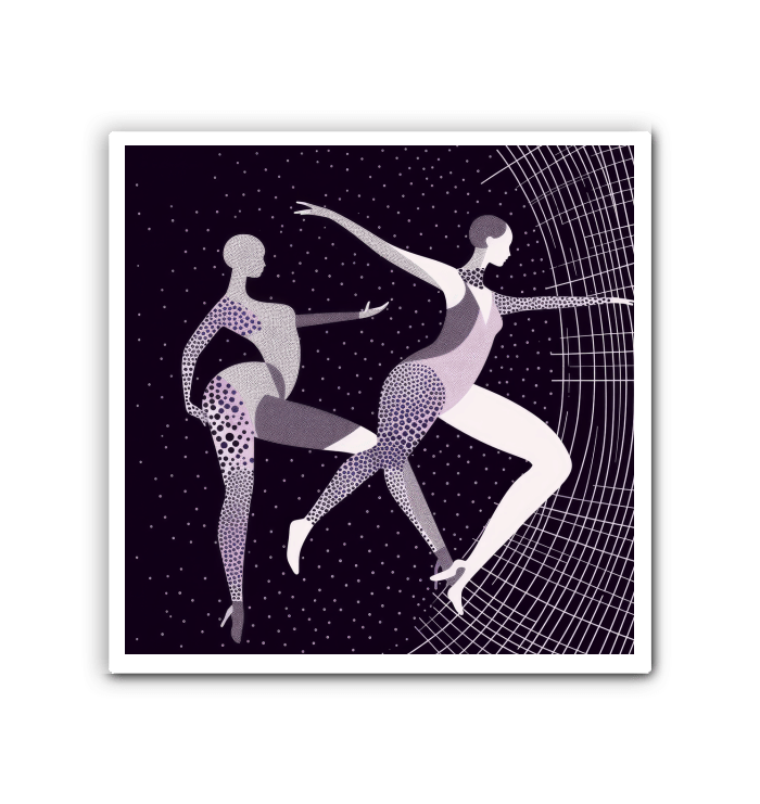 Fierce Feminine Dance Moves Wrapped Canvas - Beyond T-shirts