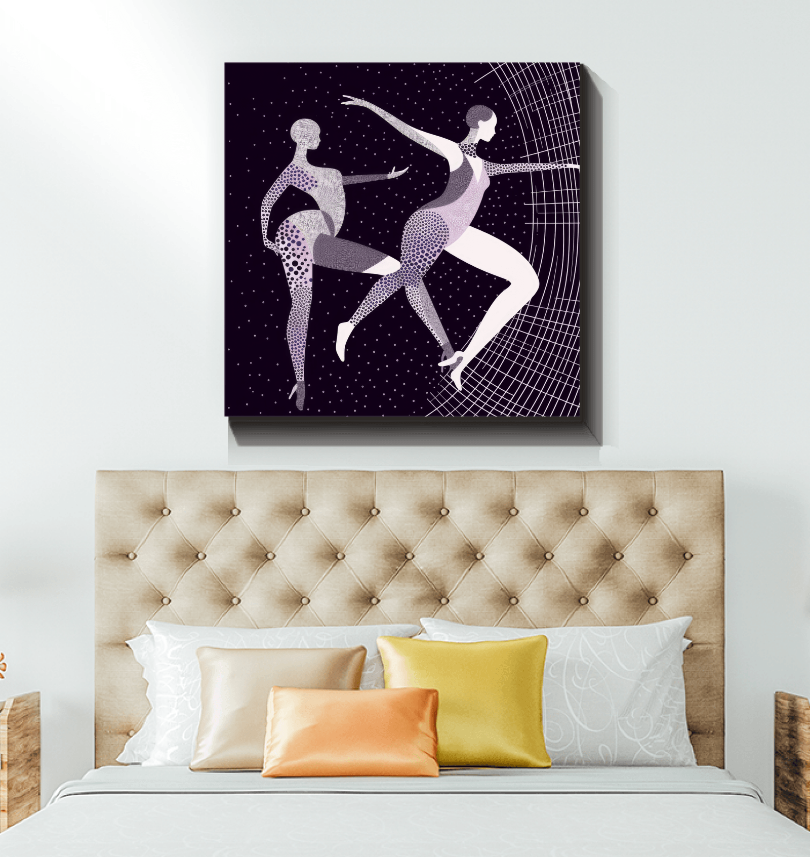 Fierce Feminine Dance Moves Wrapped Canvas - Beyond T-shirts