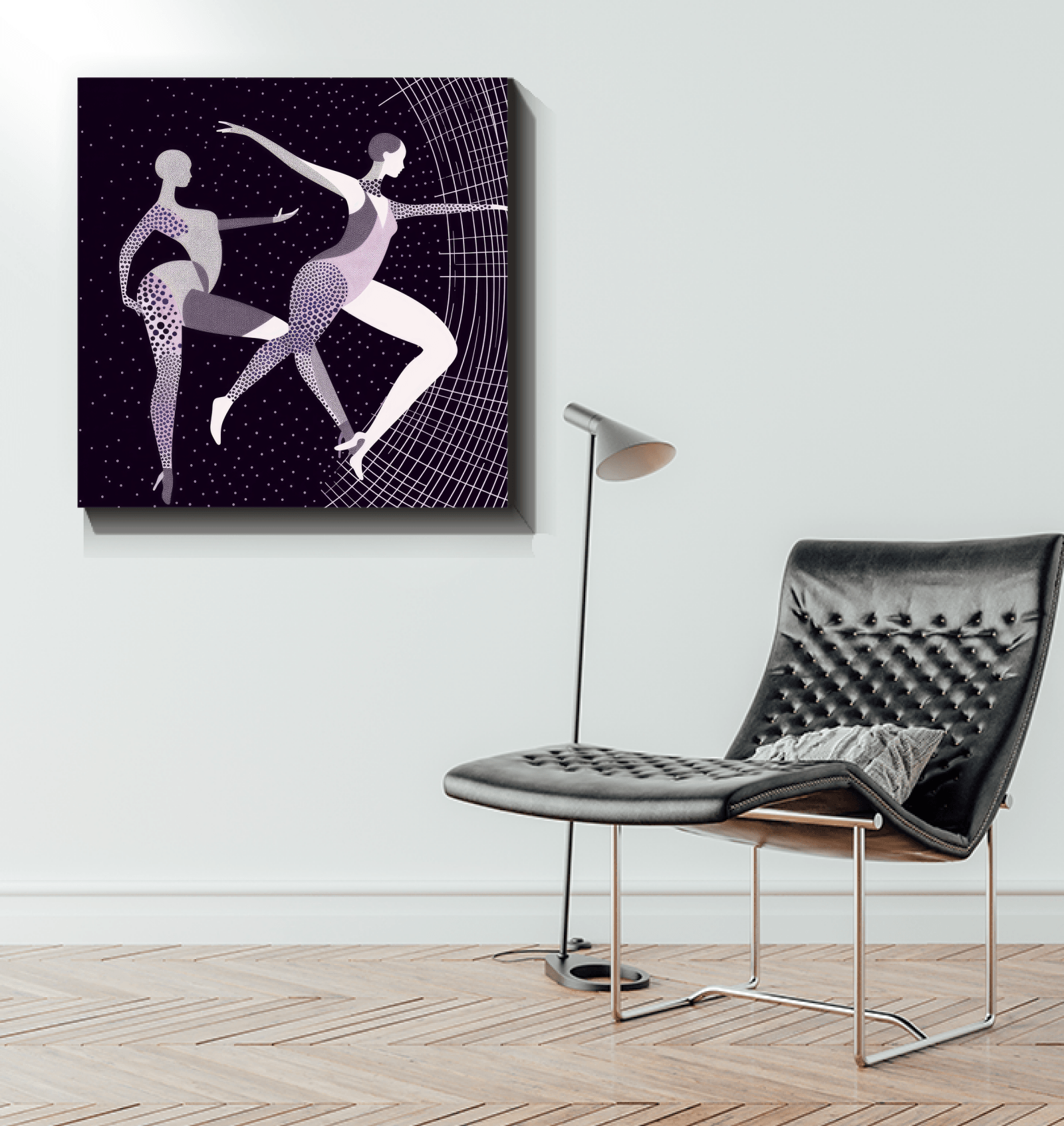 Fierce Feminine Dance Moves Wrapped Canvas - Beyond T-shirts