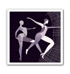 Fierce Feminine Dance Moves Wrapped Canvas - Beyond T-shirts