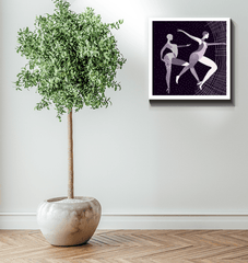 Fierce Feminine Dance Moves Wrapped Canvas - Beyond T-shirts