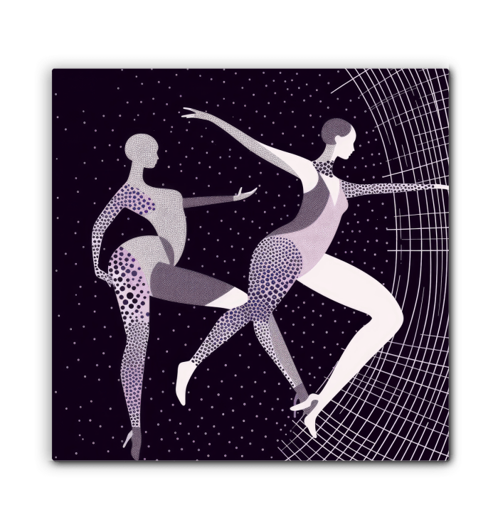 Fierce Feminine Dance Moves Wrapped Canvas - Beyond T-shirts