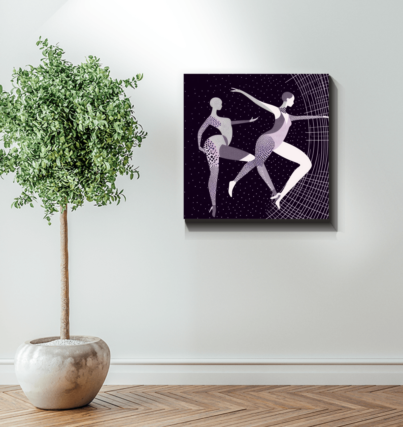 Fierce Feminine Dance Moves Wrapped Canvas - Beyond T-shirts