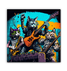 Fingers flying, amps blasting wrapped canvas - Beyond T-shirts
