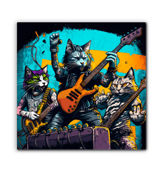 Fingers flying, amps blasting wrapped canvas - Beyond T-shirts