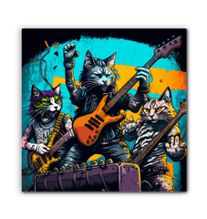 Fingers flying, amps blasting wrapped canvas - Beyond T-shirts