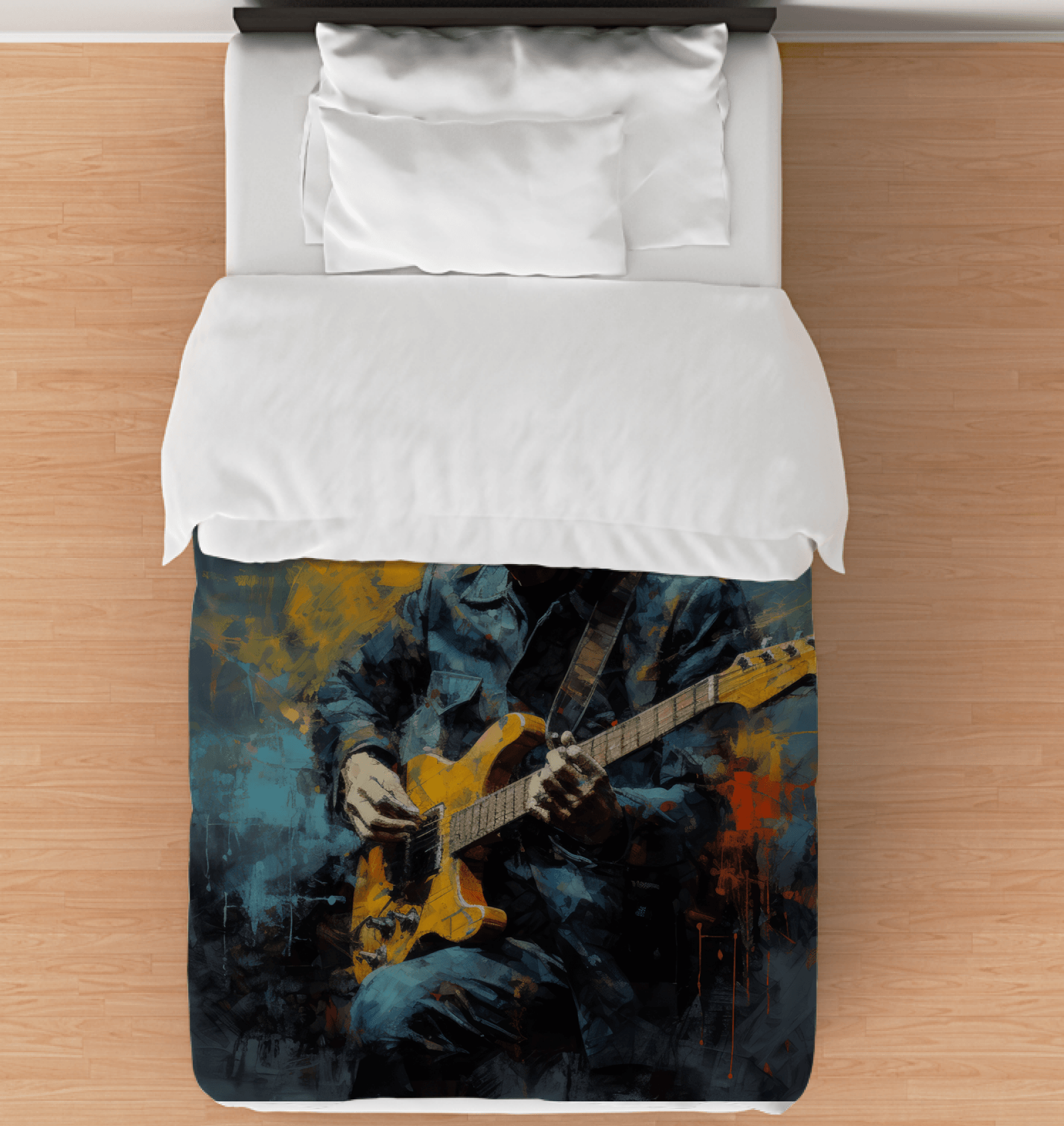 Fingerstyle Finesse Duvet Cover - Beyond T-shirts