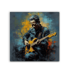 Guitar-inspired Fingerstyle Finesse wall art.