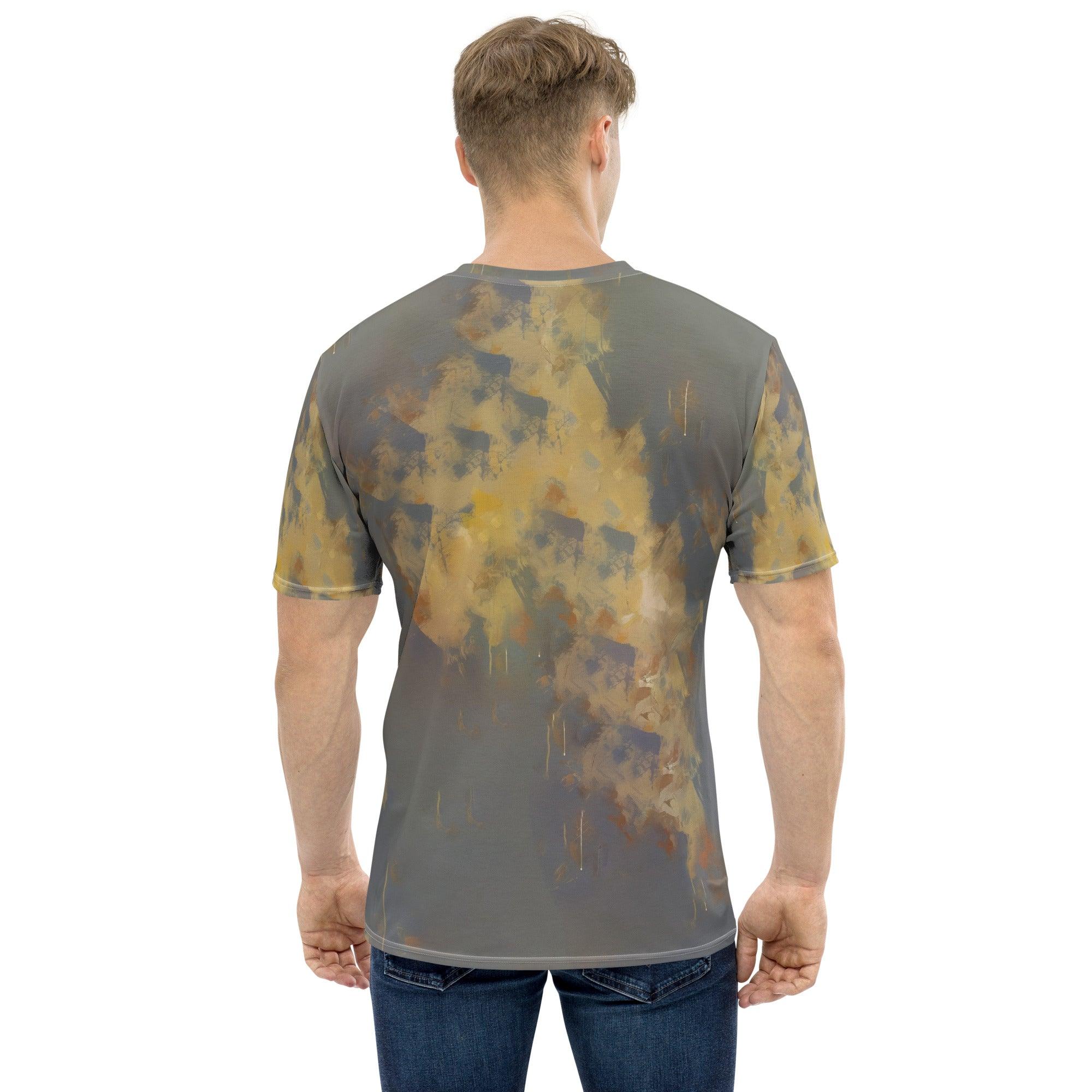 Men's T-shirt with unique fingerstyle guitar artwork