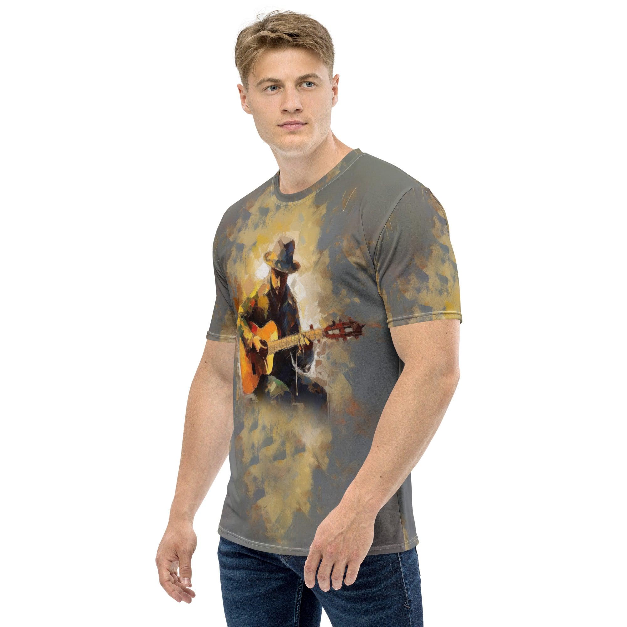 Music lover's fingerstyle guitar men's T-shirt