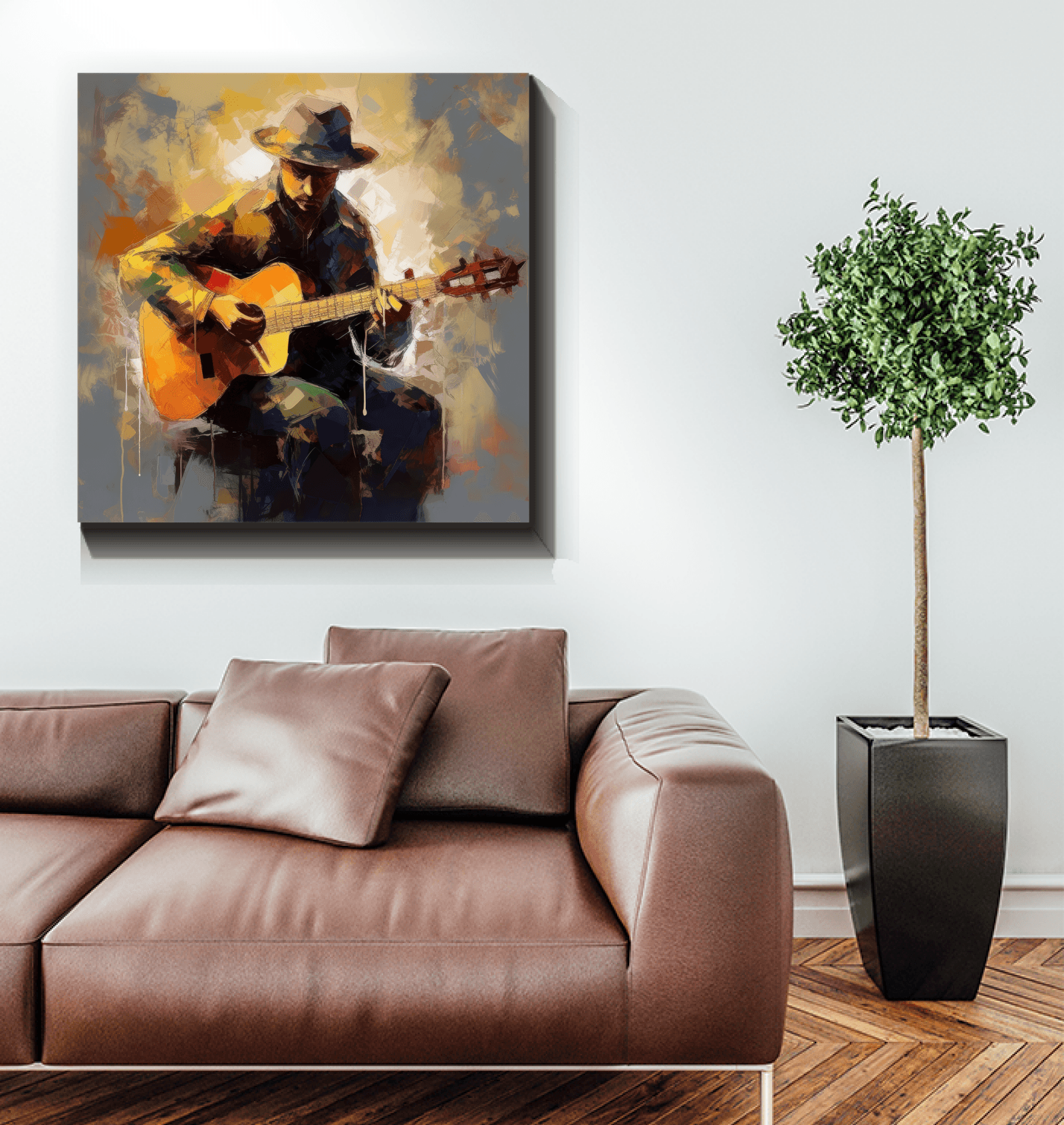 Gallery view of Fingerstyle Flourish Wrapped Canvas