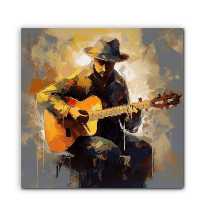 Fingerstyle Flourish Canvas - Perfect gift for guitarists