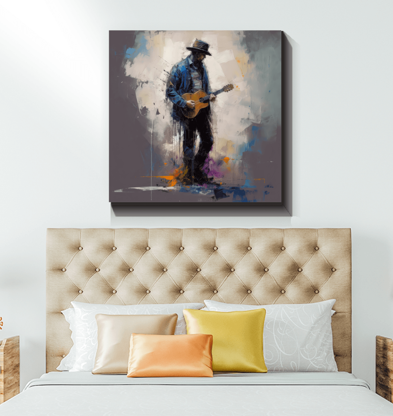 Fingerstyle Fusion - A canvas masterpiece for guitar lovers and art collectors