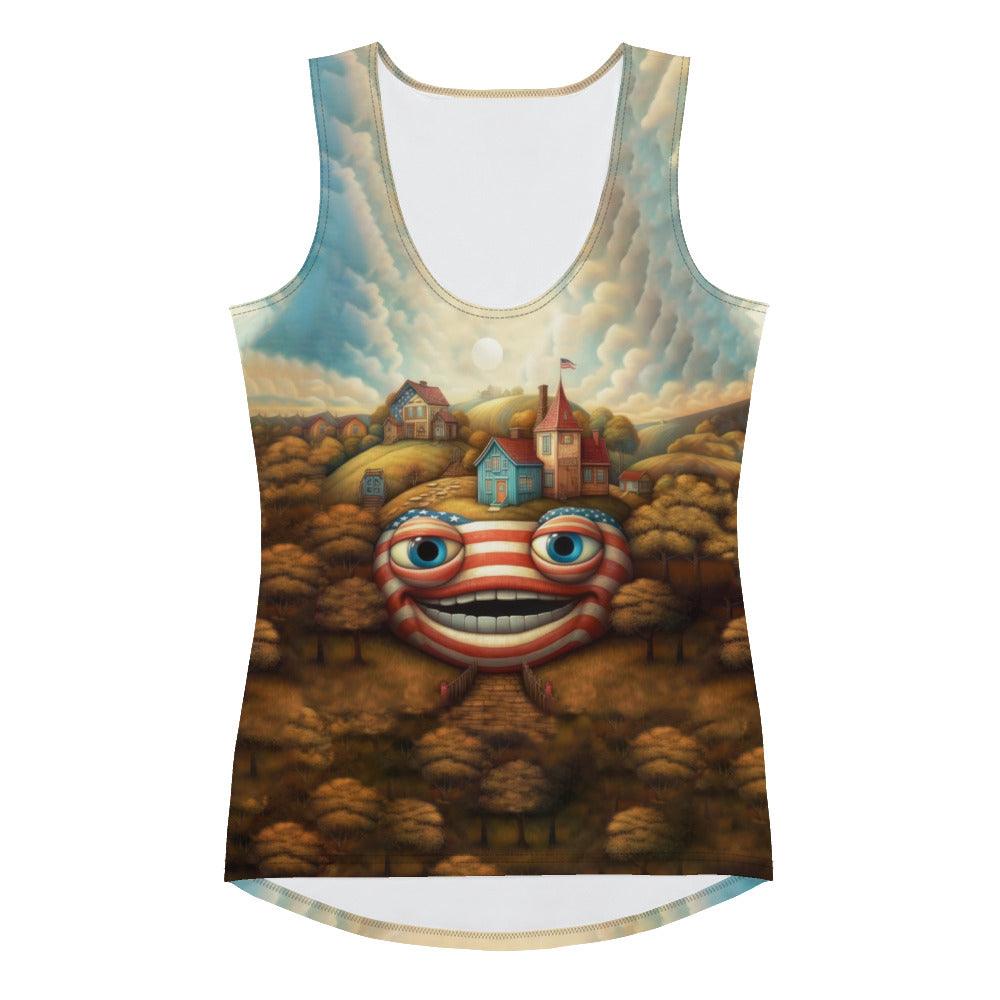 Fireworks Fantasy Sublimation Cut & Sew Tank Top - Beyond T-shirts