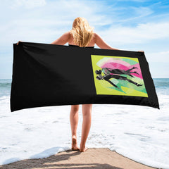 Soft and absorbent dance style towel for feminine aesthetics