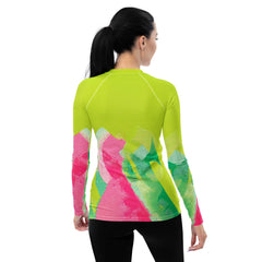 Fluid Feminine Dance Style Women's Rash Guard - Beyond T-shirts