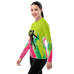 Fluid Feminine Dance Style Women's Rash Guard - Beyond T-shirts