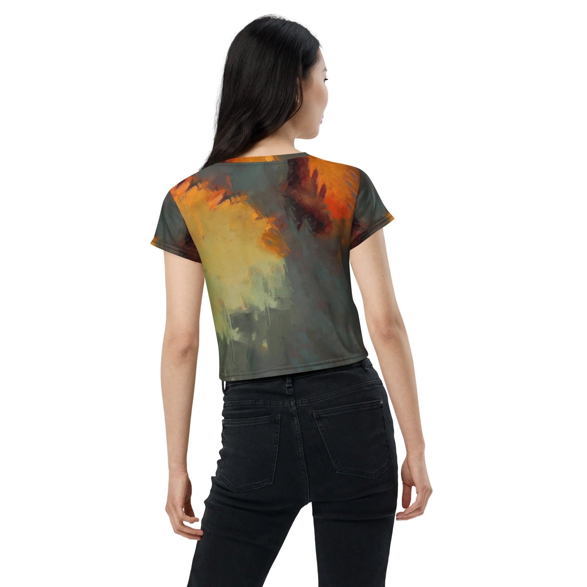 Folk Narratives All-Over Print Crop Tee - Beyond T-shirts