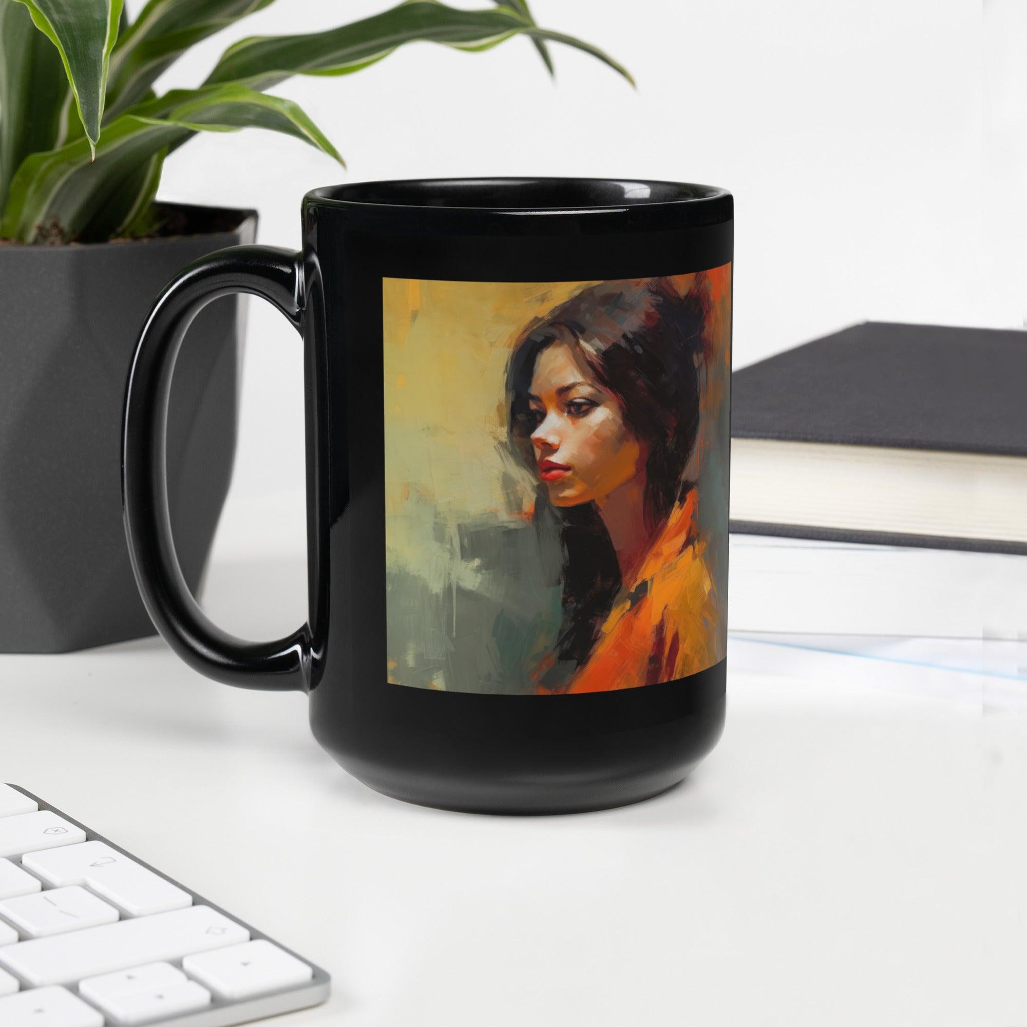 Folk Narratives Black Glossy Mug - Beyond T-shirts