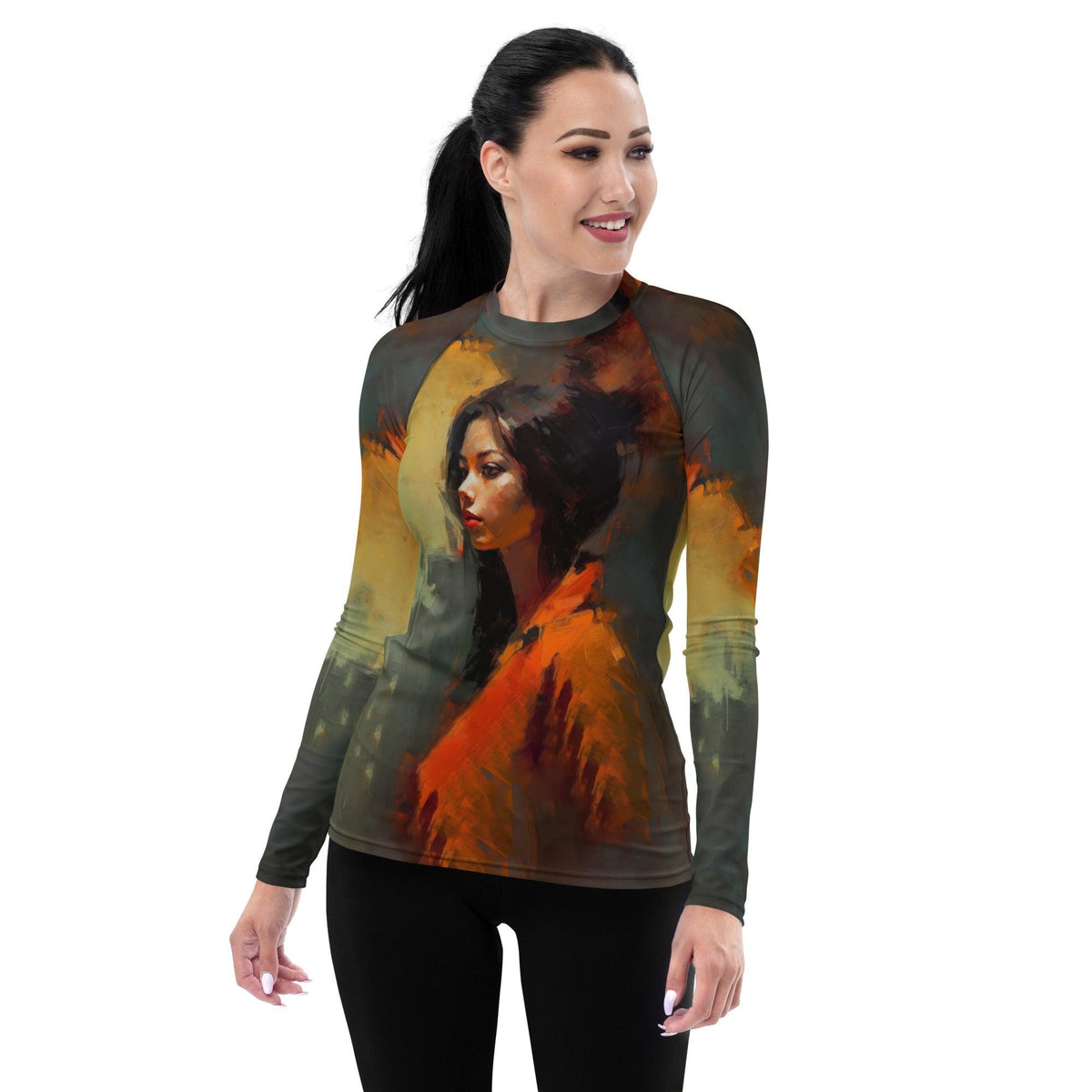 Folk Narratives Women's Rash Guard - Beyond T-shirts