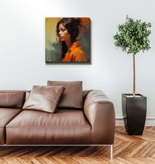 Ethnic Folk Narratives Canvas Art for eclectic interior styles.