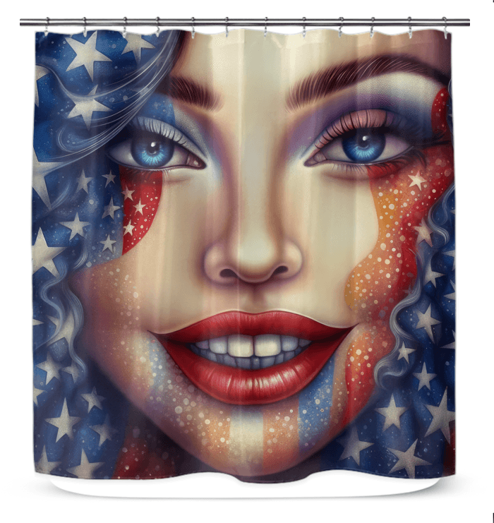 Freedom Forever Shower Curtain - Beyond T-shirts